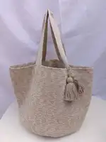 Bolso Crochet Beige
