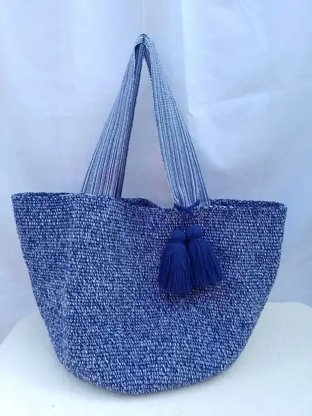 Bolso Crochet Azul
